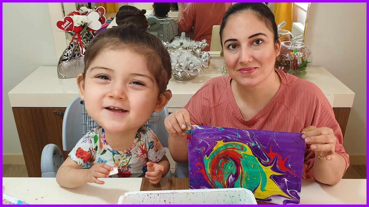 ŞİLAN'LA EBRU BOYAMA YAPTIK! ARTDECO EBRU SETİ