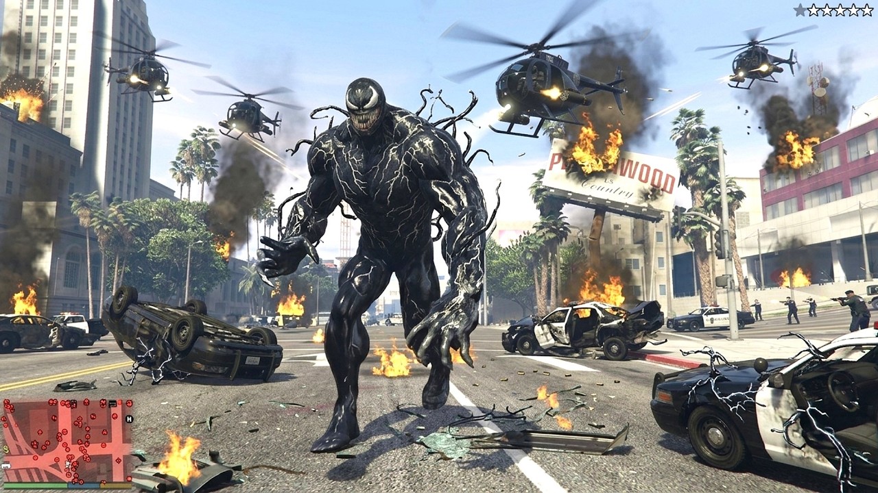 GTA 5 - Venom 2.0 Goes Unstoppable + Ten Star Wanted Level Rampage