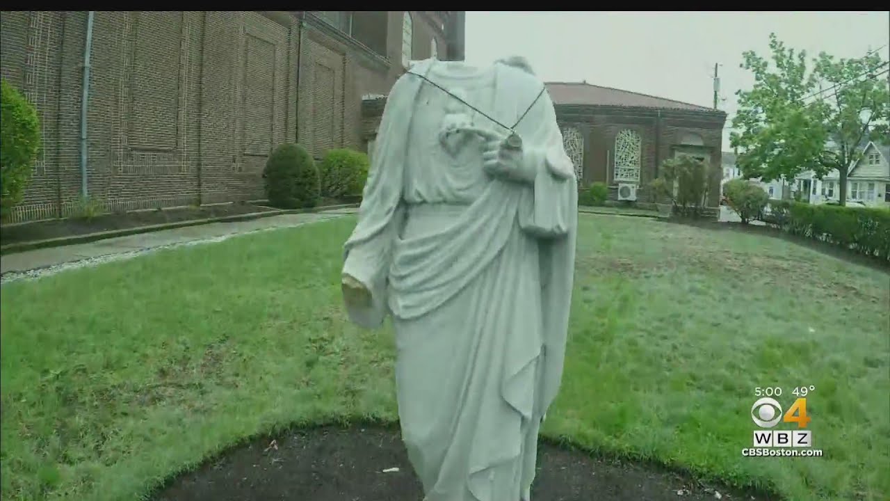 Statue Of Jesus At Waltham Church Beheaded