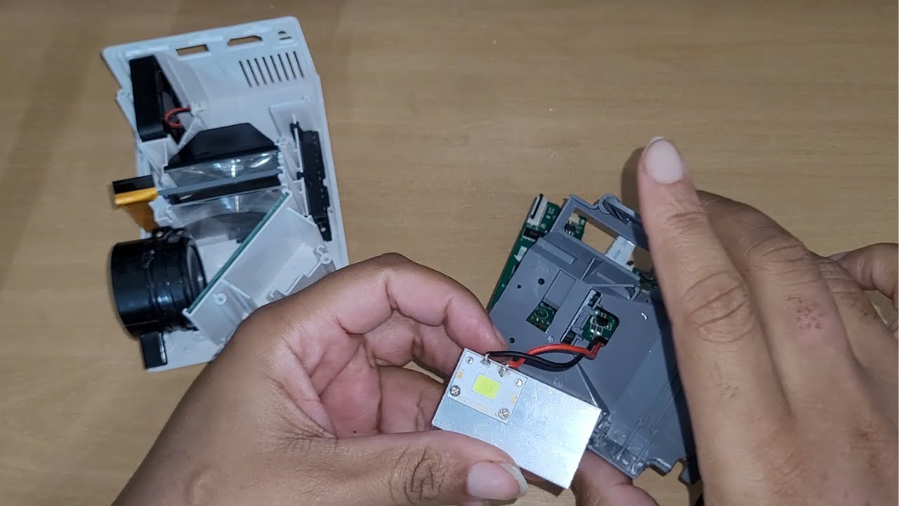 como trocar o led do mini projetor portátil yg300