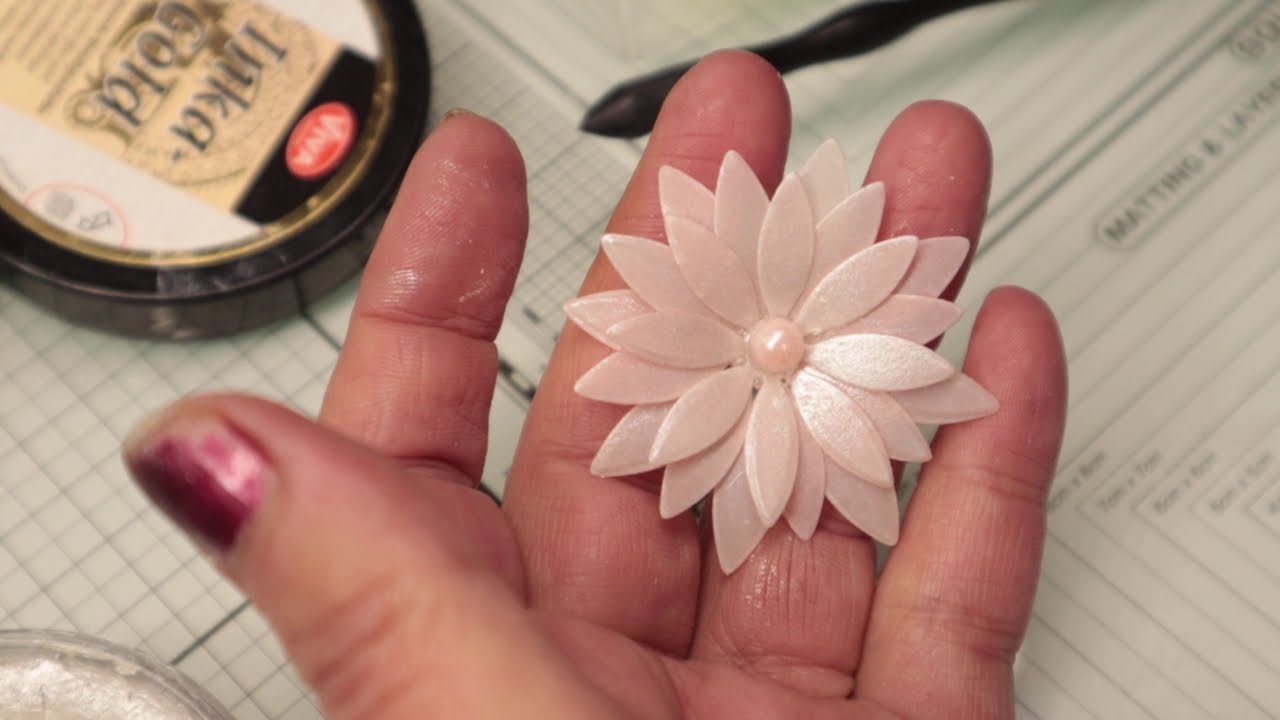 tuto fleur dahlia en papier calque