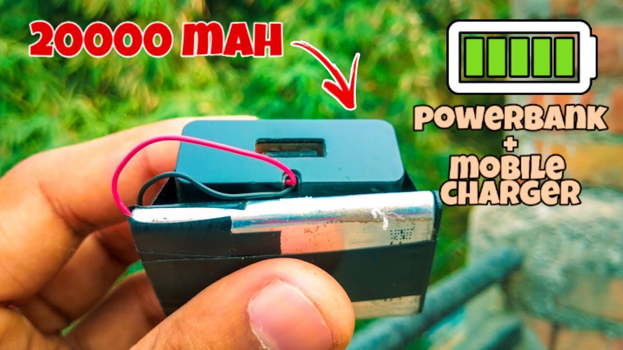 #homemade #powerbank ||how can you make your own charger + power bank || All in one