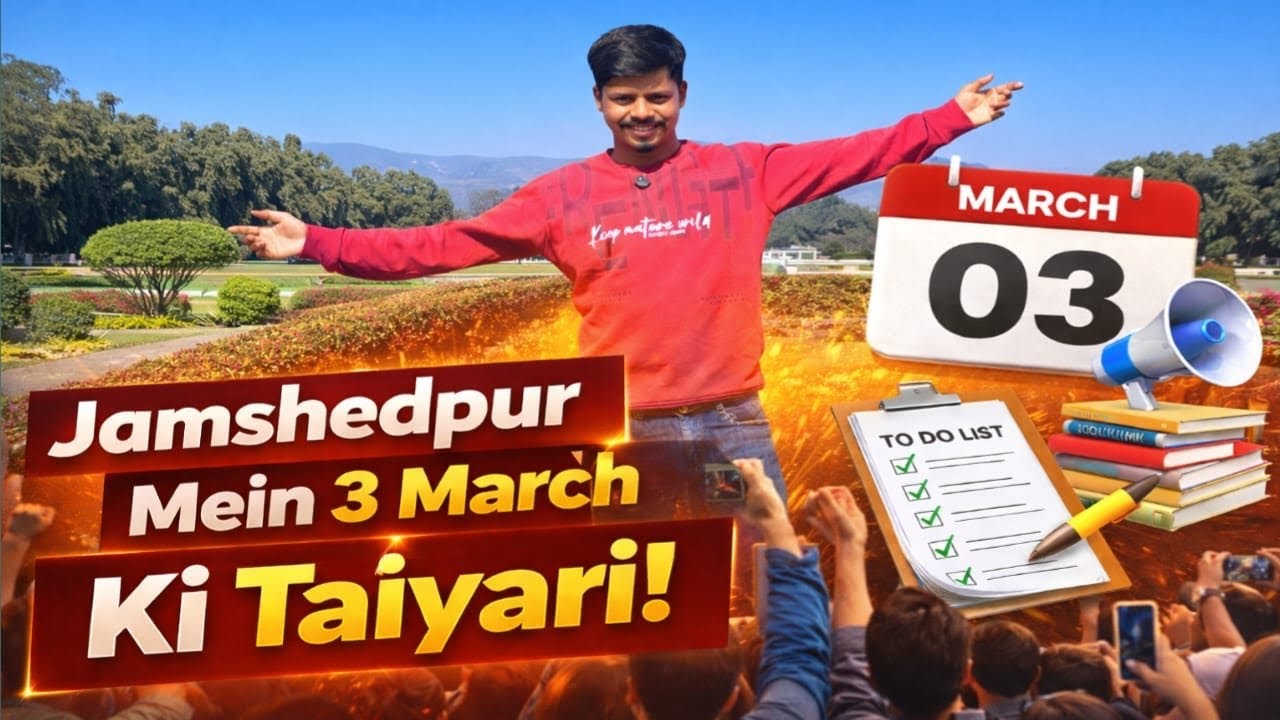 3 March Ki Taiyari Jubilee Park Jamshedpur Me Shuru 😲| Ground Report Vlog✨ |#jamshedpur #jharkhand 