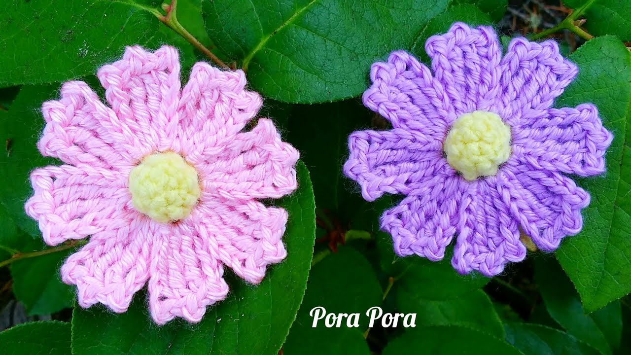Crochet Cosmos Flower I Crochet Flower I Crochet 3D Flower