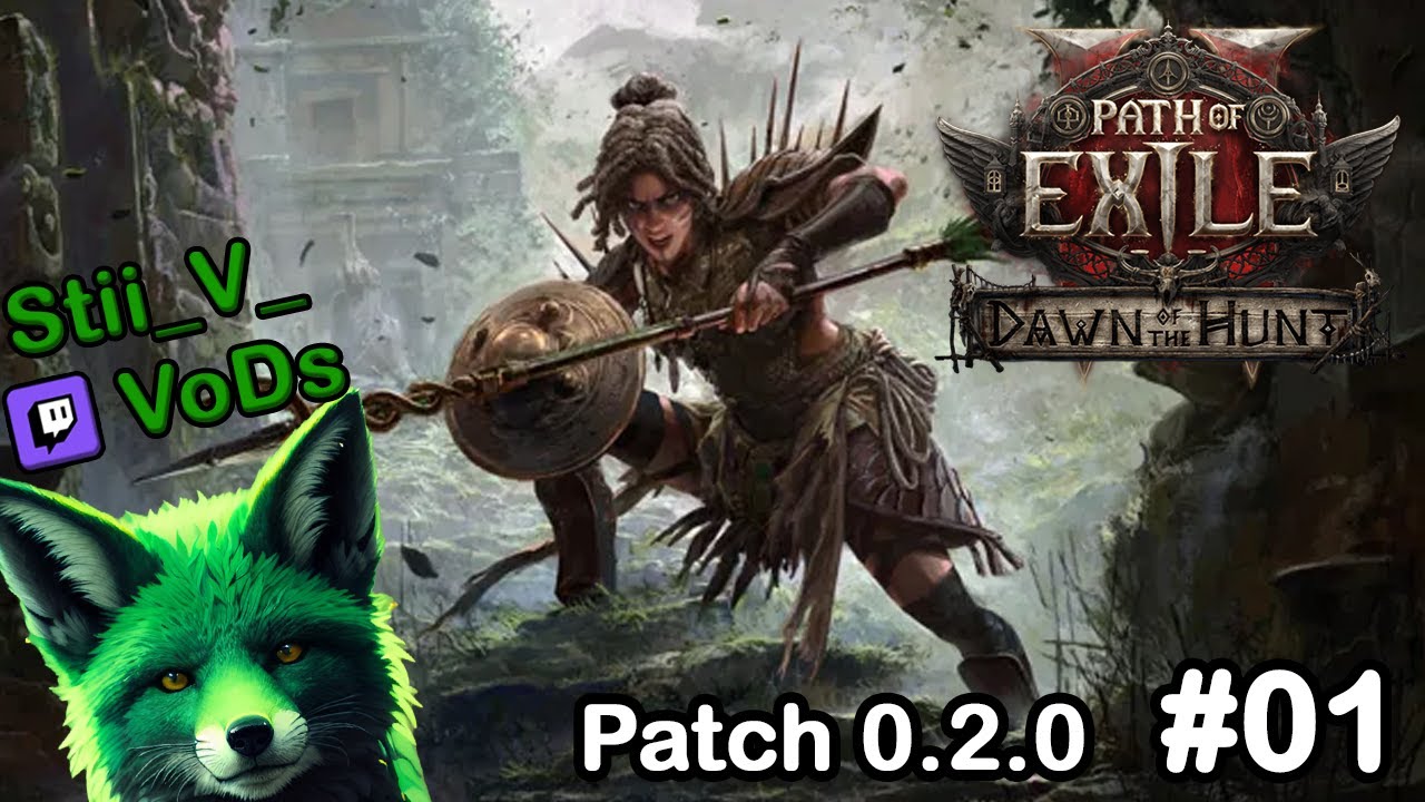 Path of Exile 2 0.2.0 LEAGUE START [#01]🌴Dawn of the Hunt! HUNTRESS!! | Twitch-Stream VoD Stii_V_💚