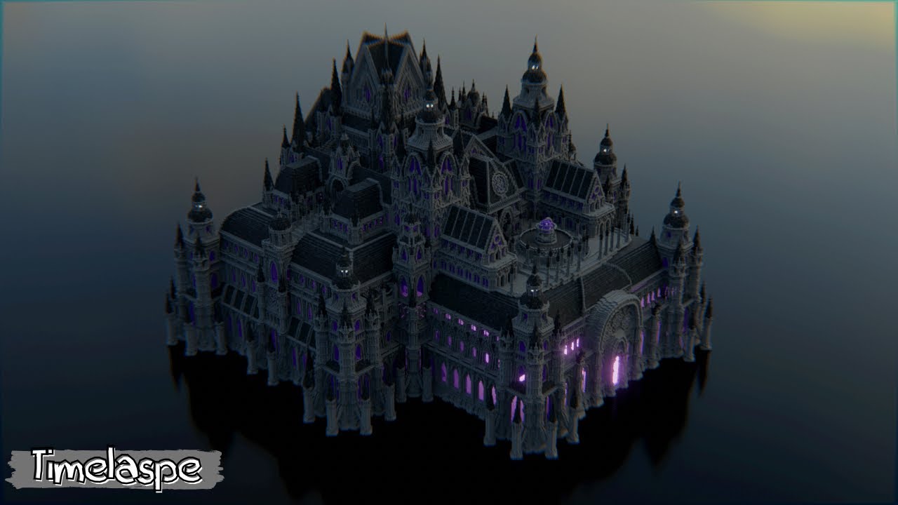 Minecraft｜ Bloodborne Style Magic Castle  黑魔法主堡｜Timelaspe