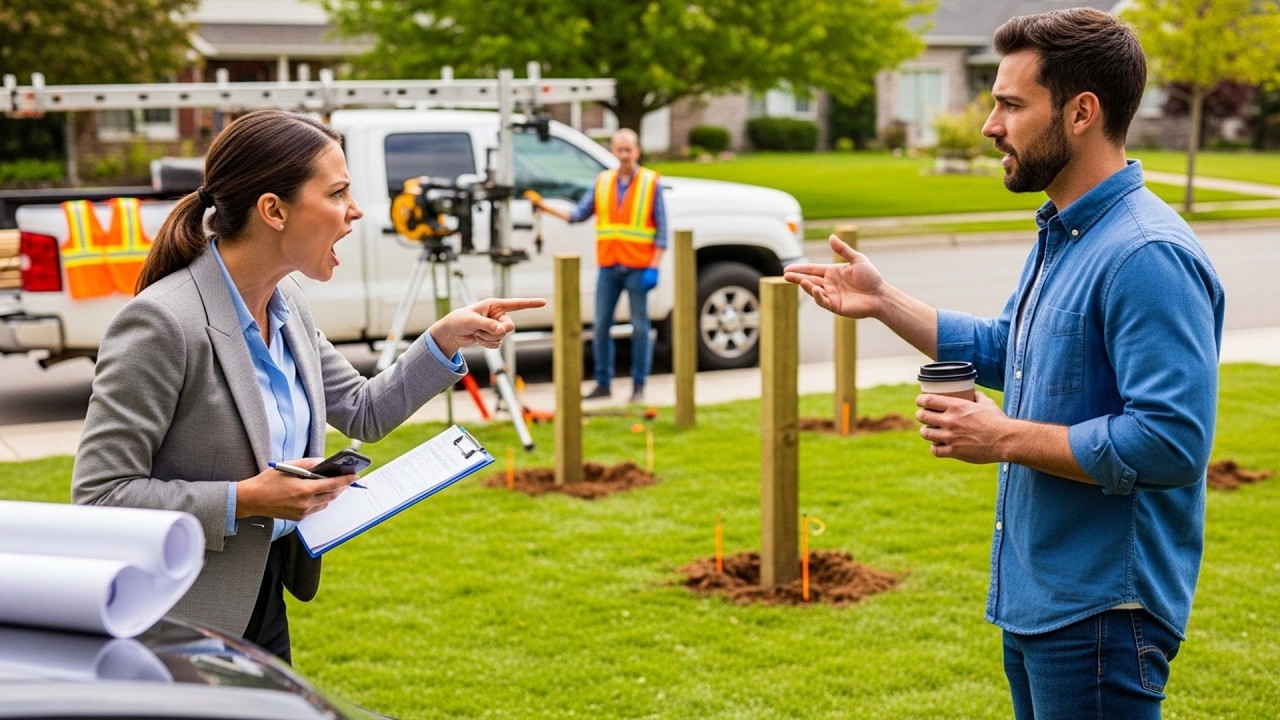 I Found HOA Installing Their Fence Into My Property, Several Feet Past Survey Line