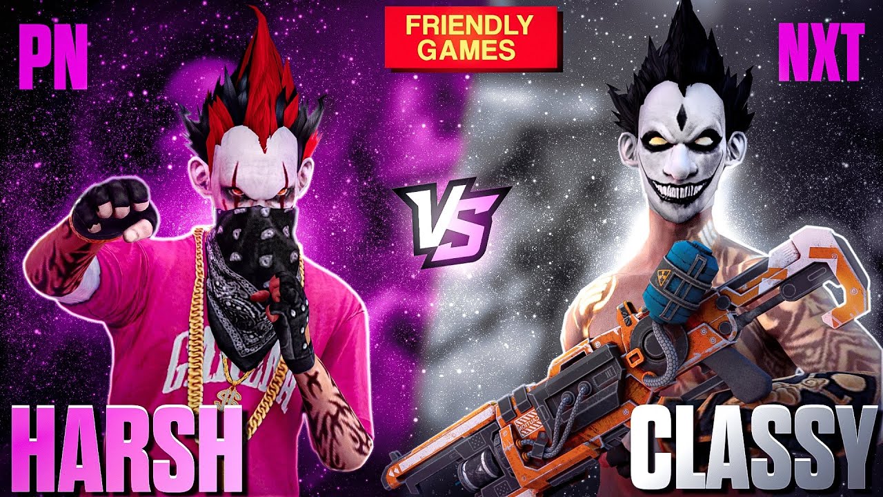 PN HARSH ❤ vs 🤍 CLASSY 🔥🧡🔥 PN vs NXT ❄ FRIENDLY GAMES ⚡  - #PRONATION #PNHARSH #FREEFIRELIVE