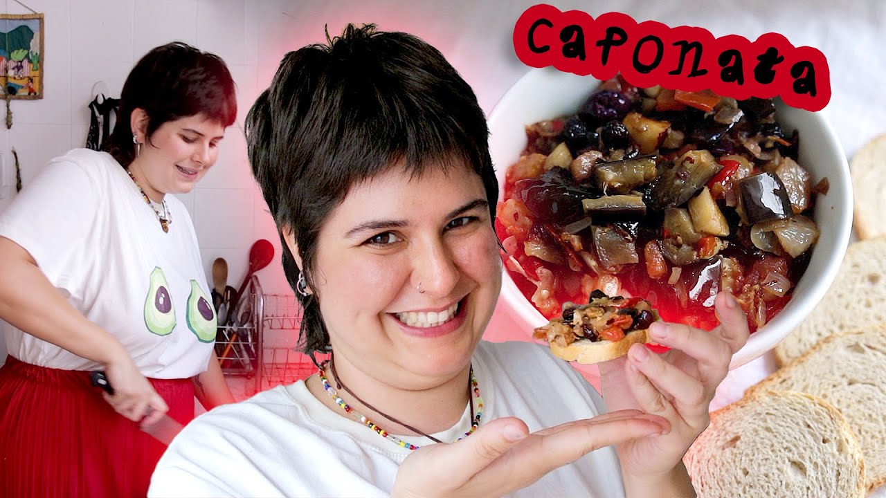 RECEITA DE ANTEPASTO DE BERINJELA  (CAPONATA) DA MINHA TIA