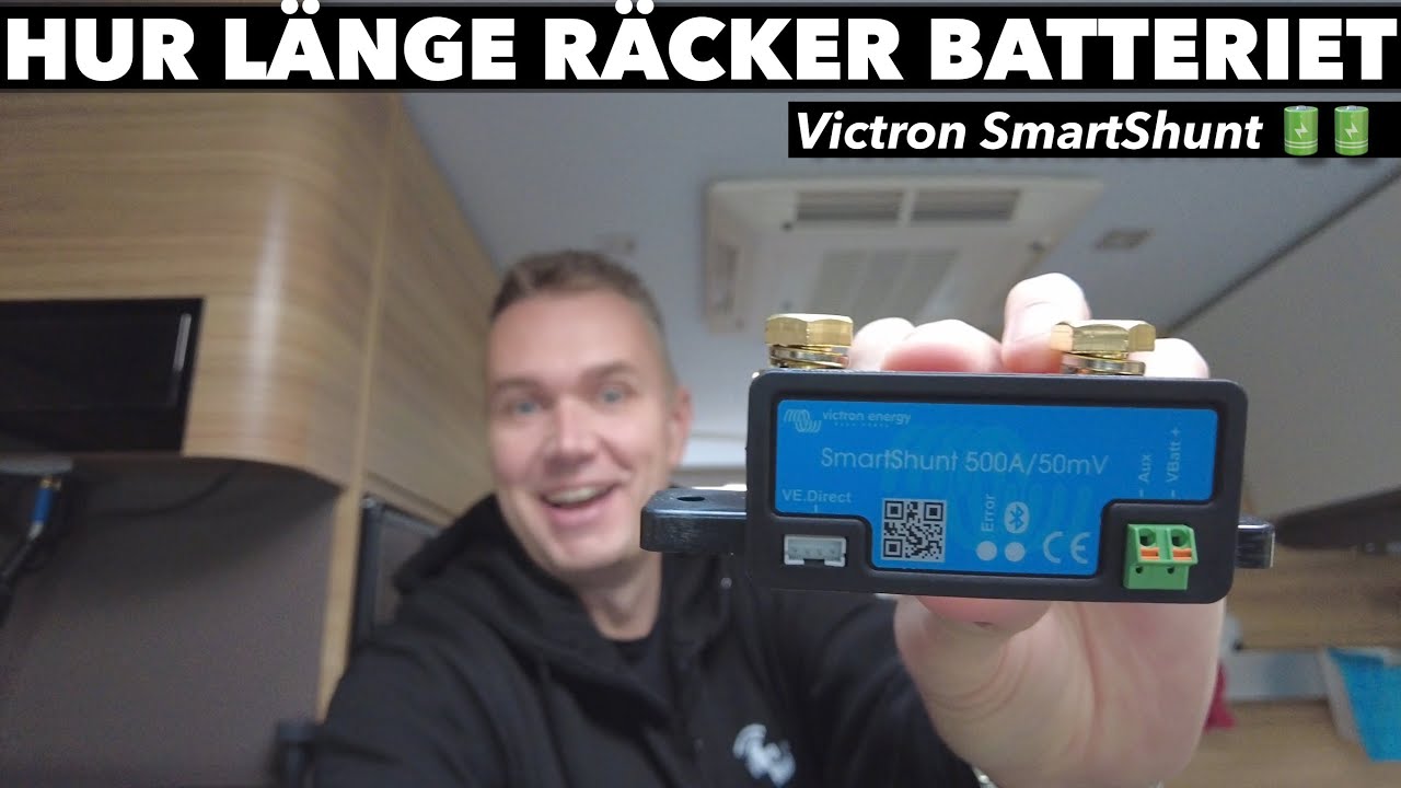 Perfekt för Fricamping, Victron SmartShunt håller koll på batteriet | varahusbilsresor.se