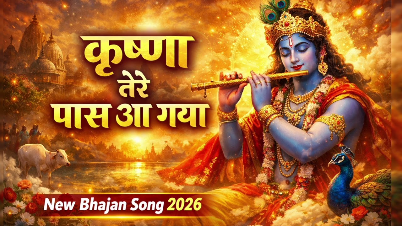 कृष्ण तेरे पास आ गया। New bhajan song 2026। Latest shri Krishna bhajan। #Krishna bhajan #new bhajan