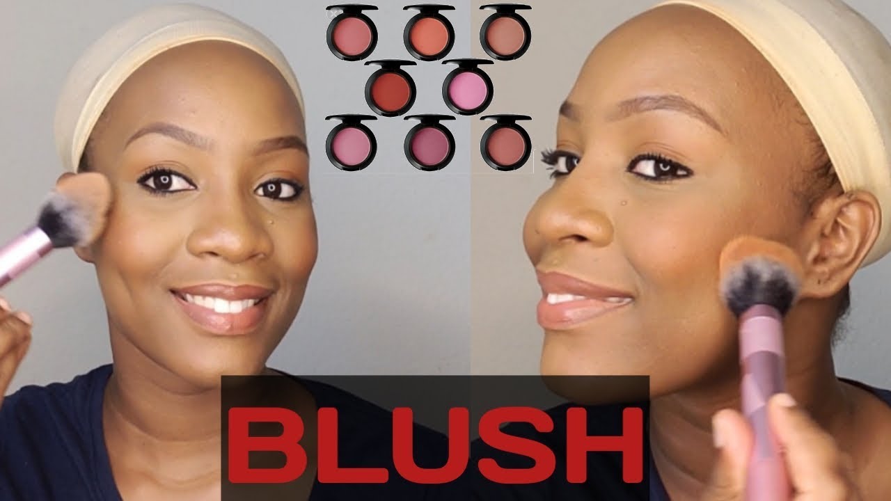 HOW TO APPLY BLUSH & HIGHLIGHTER ON CHEEKS/DARK SKIN