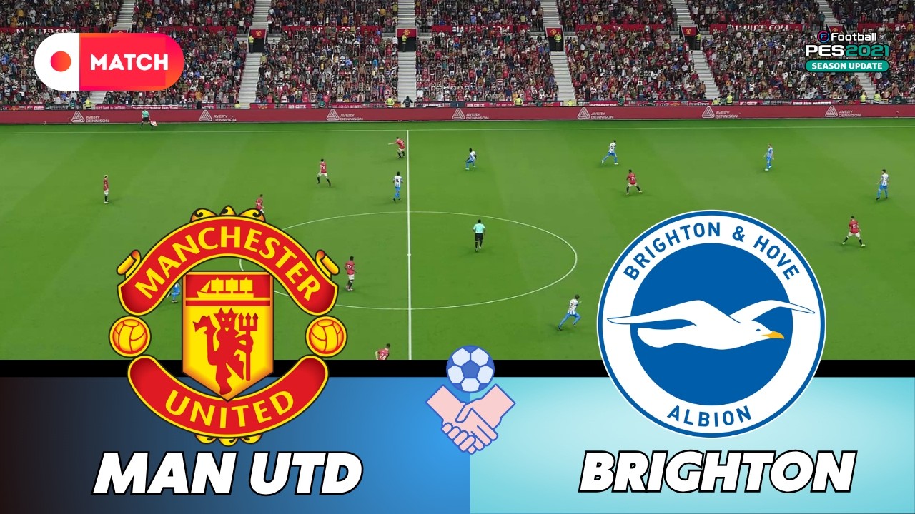 Manchester United vs Brighton | Carabao Cup 2026 Simulation | eFootball PES 21 Realistic Gameplay