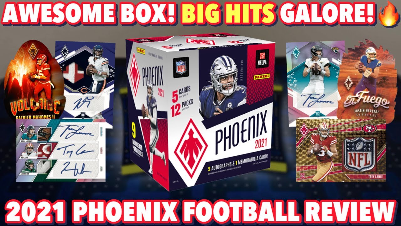 ONE OF THE BEST LOOKING SETS! AMAZING BOX!🔥 | 2021 Panini Phoenix Football Hobby Box Review