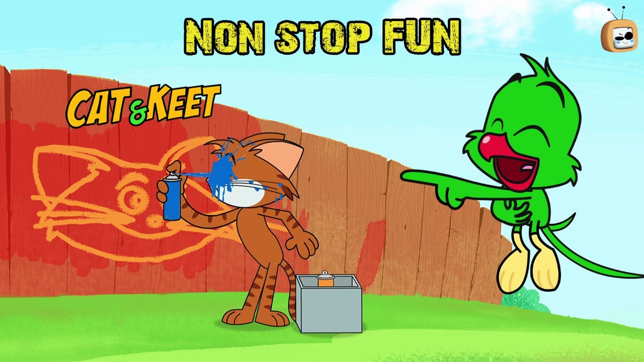 Cat & Keet- Painting Gone Wrong! 🐱| Funny cartoon For kids |cat and keet |chotoonz tv funny cartoons