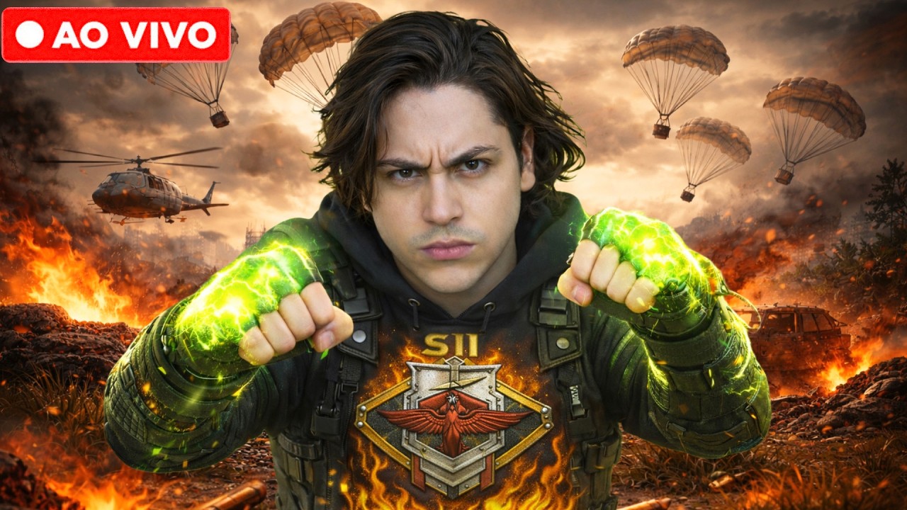 1 PARTIDA PRO DESAFIANTE!!  MEGA FREE FIRE AO VIVO