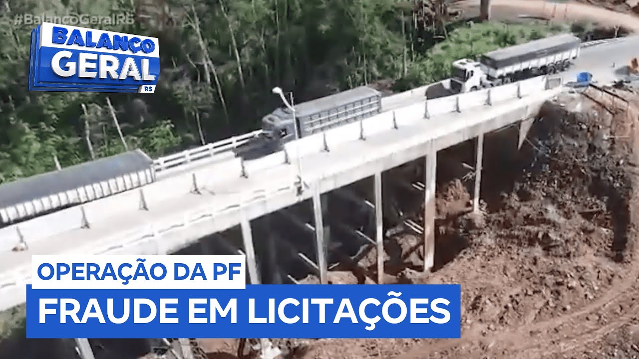 PF mira grupo criminoso que fraudou licitações de obras para reconstruir rodovias depois da enchente
