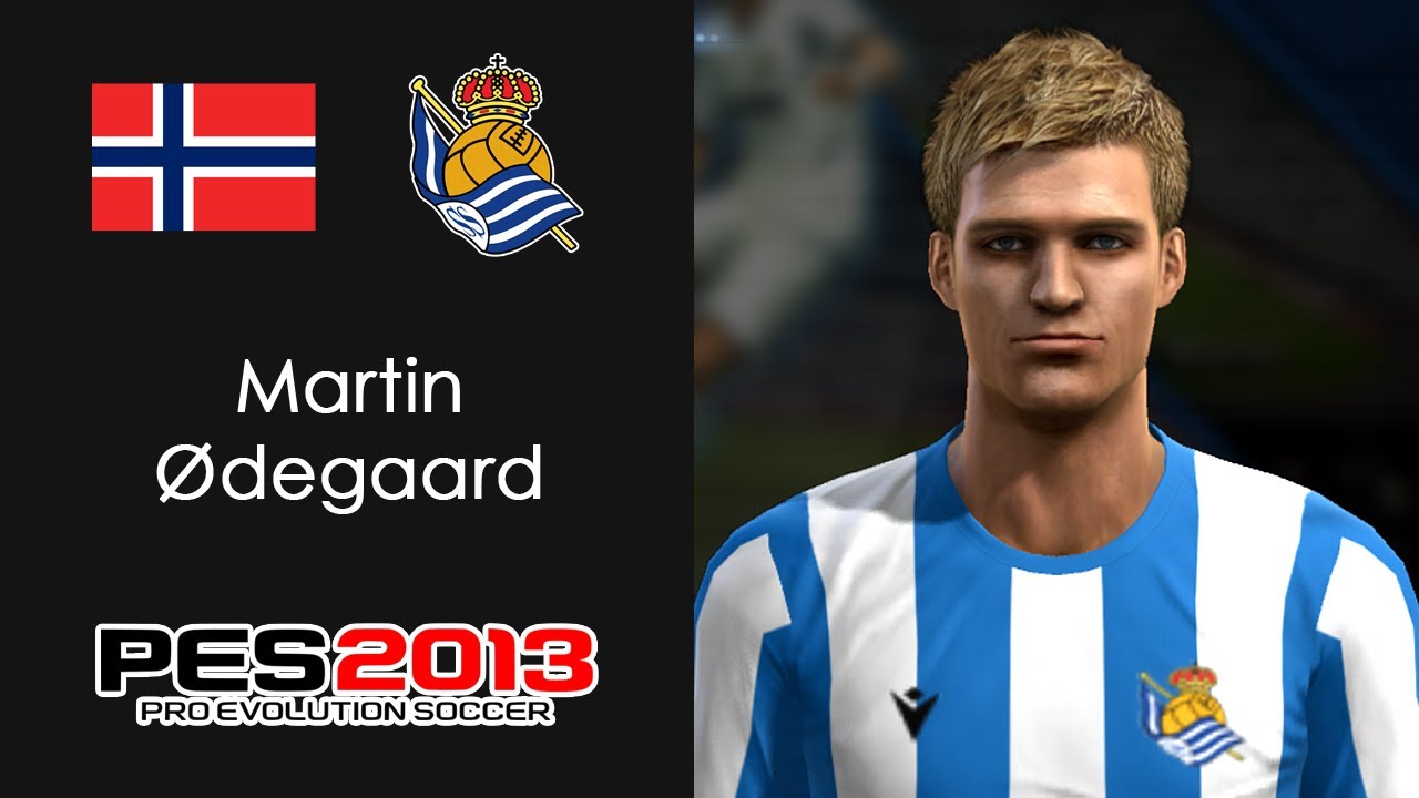 MARTIN ØDEGAARD (Noruega & Real Sociedad) PES2013 face