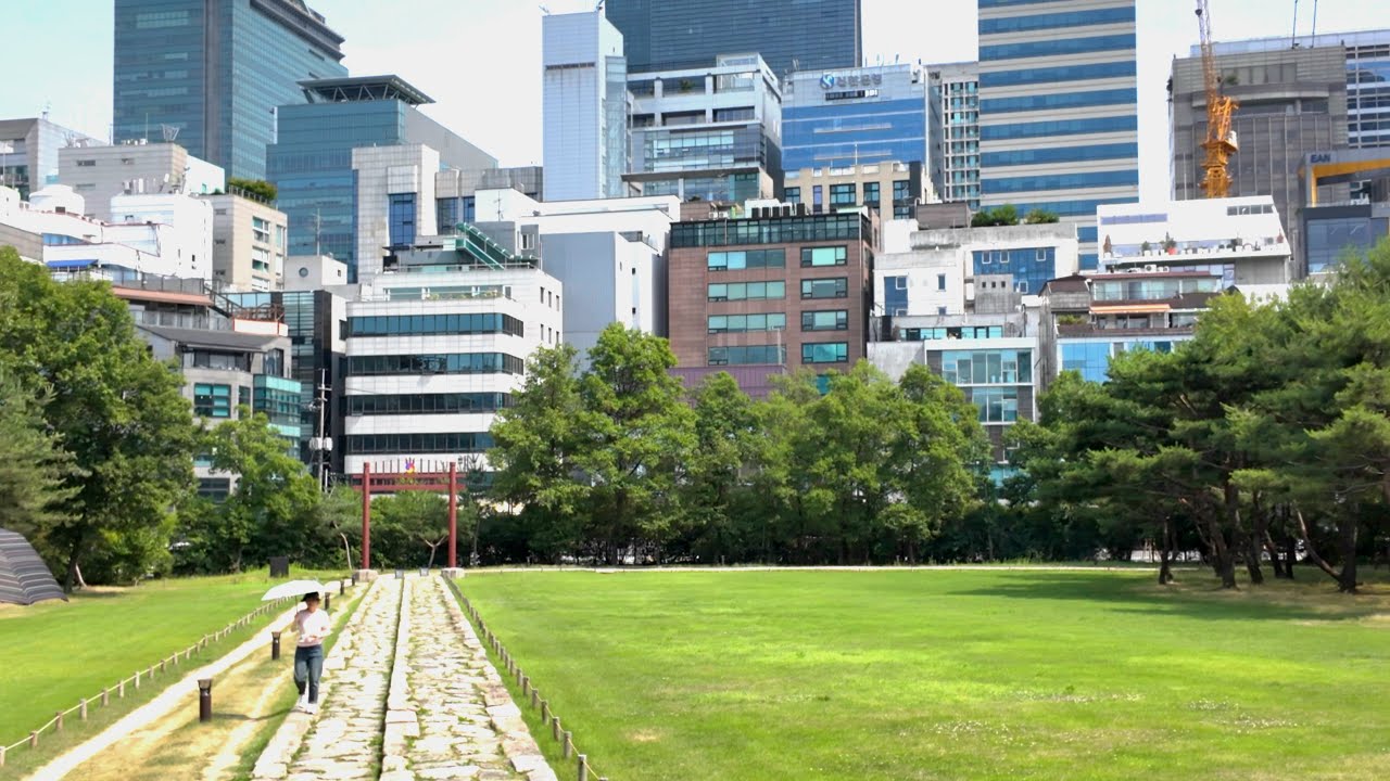 서울 선릉과 정릉(선정릉)~ 강남 빌딩 숲속 왕릉 산책 | 4K HDR