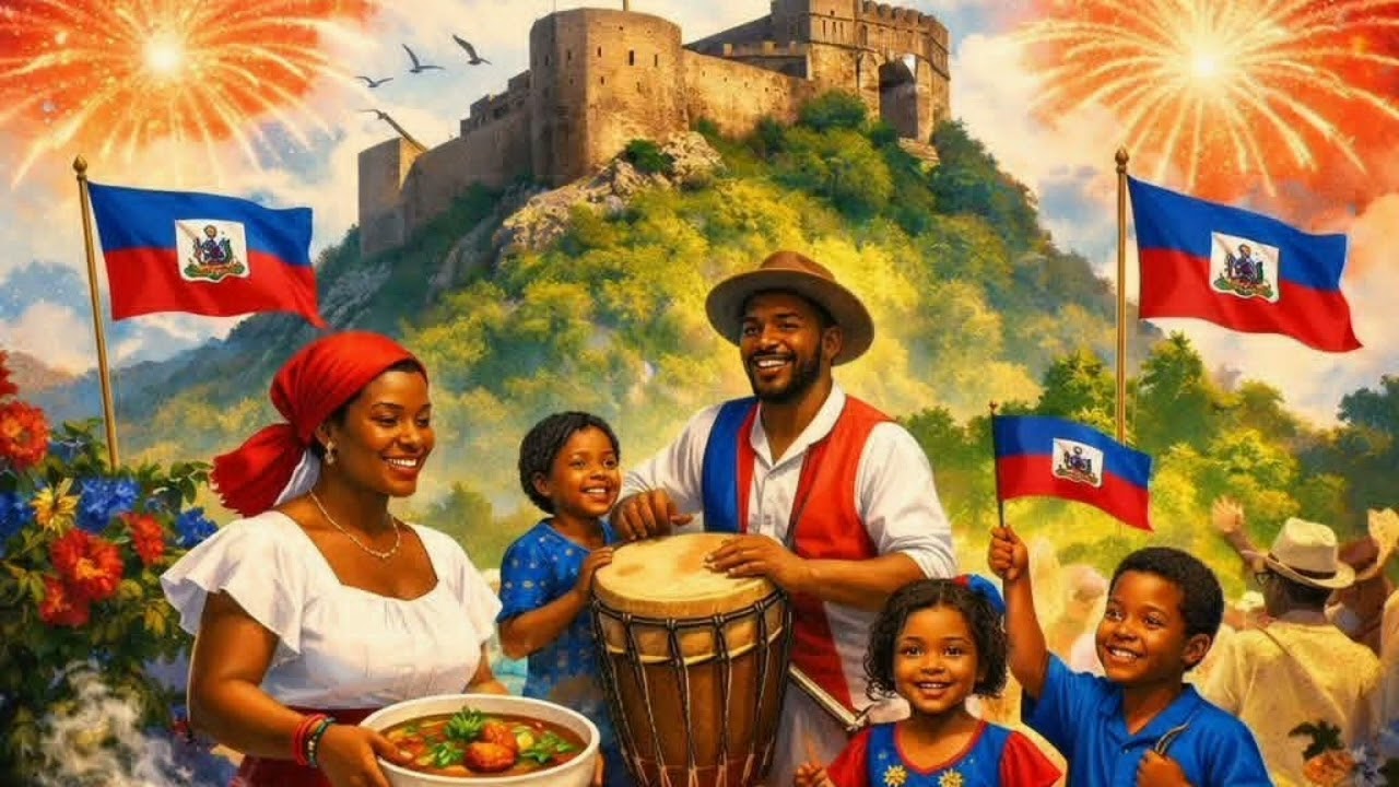 La Dessalinienne hymne national d'Haïti,Unis Pour le pays pour les ancêtres National Anthem of Haïti