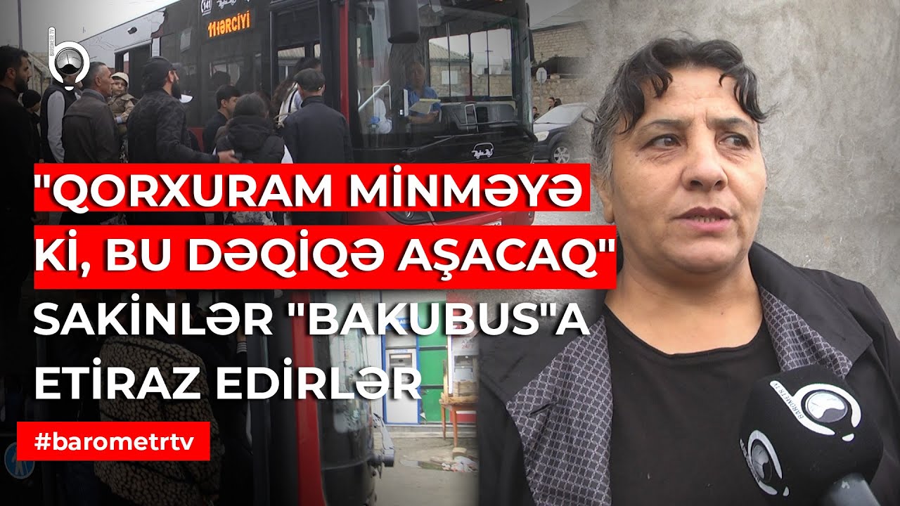 Qarın ağrısına qalırıq ki, necə evə gedəcəyik? | Gəncədə müasir avtobus PROBLEMİ | Barometr TV