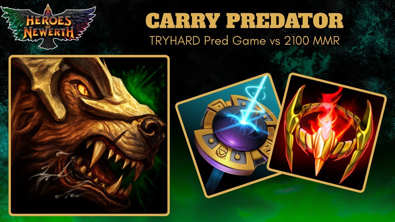 Игра для хардкорного игрока на уровне Predator против игрока с MMR 2100 - Predator