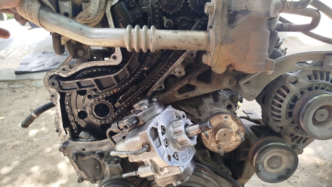 Para bajar la bomba de inyección Nissan navara