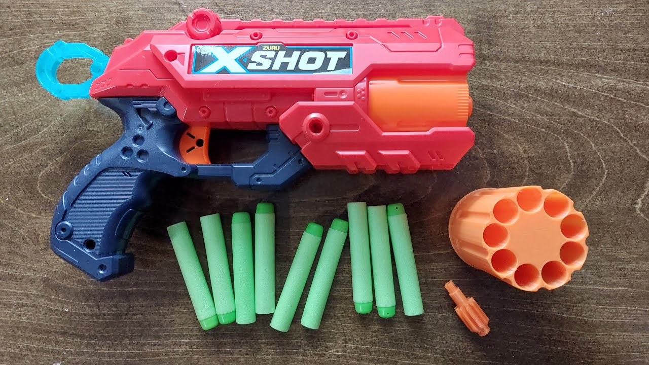 How to Mod your Zuru X-shot Reflex 6 with a 9 shot Elite Dart Cylinder