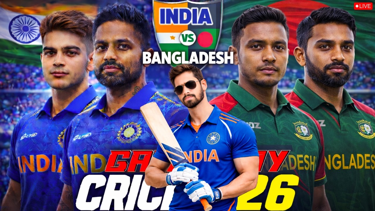 🔴 LIVE NOW! India vs Bangladesh 😱| T-20 men's cricket | Intense Match | Cricket 26