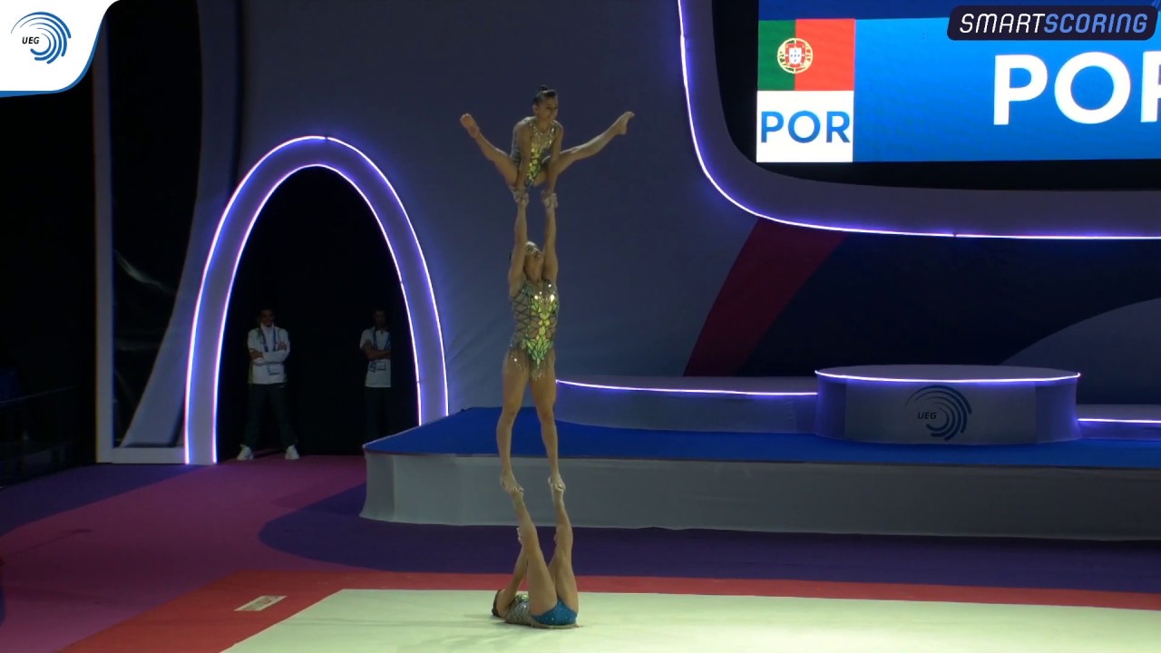 Women's group Portugal - 2019 junior Acro Europeans, balance final