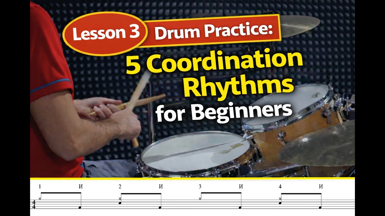 3 Drum Practice 5 Coordination Rhythms for Beginners