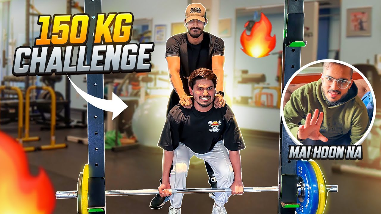 150 KG DEADLIFT CHALLENGE BY @SnaxGaming - VLOG