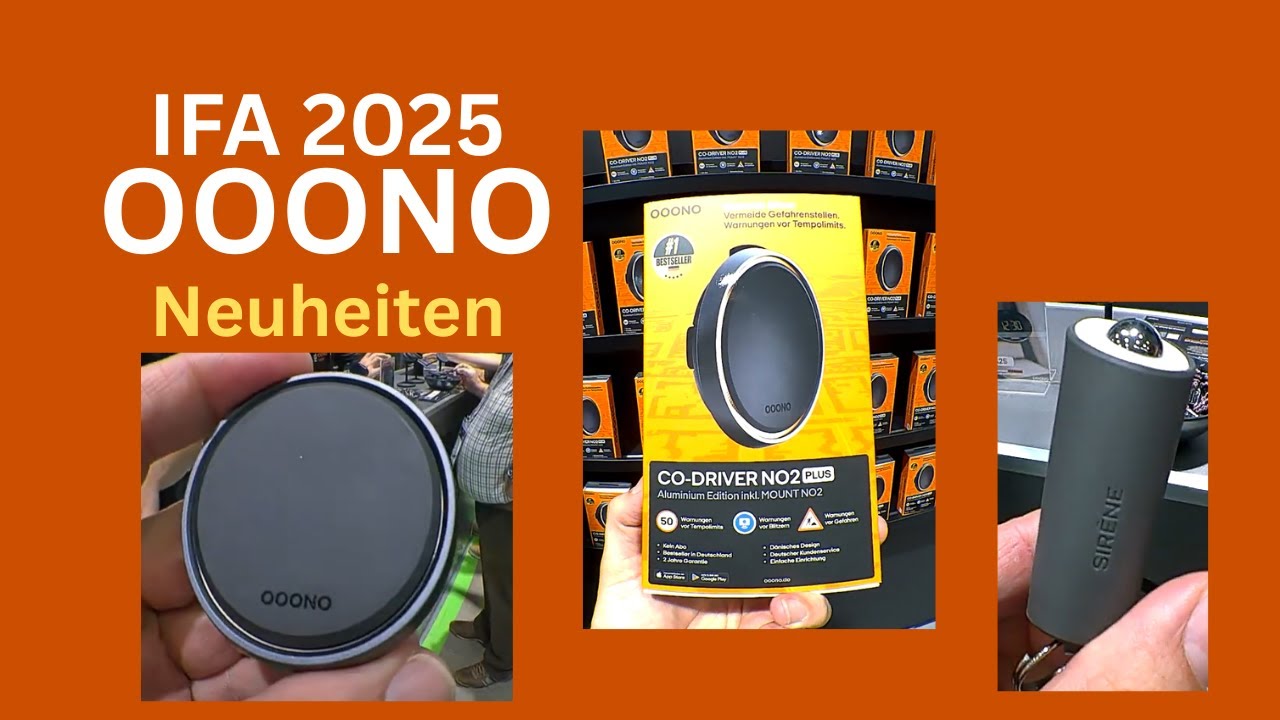 OOONO Neuheiten IFA2025 - Co-Driver 2 Plus, Sirene und der Defibrillator Joule!