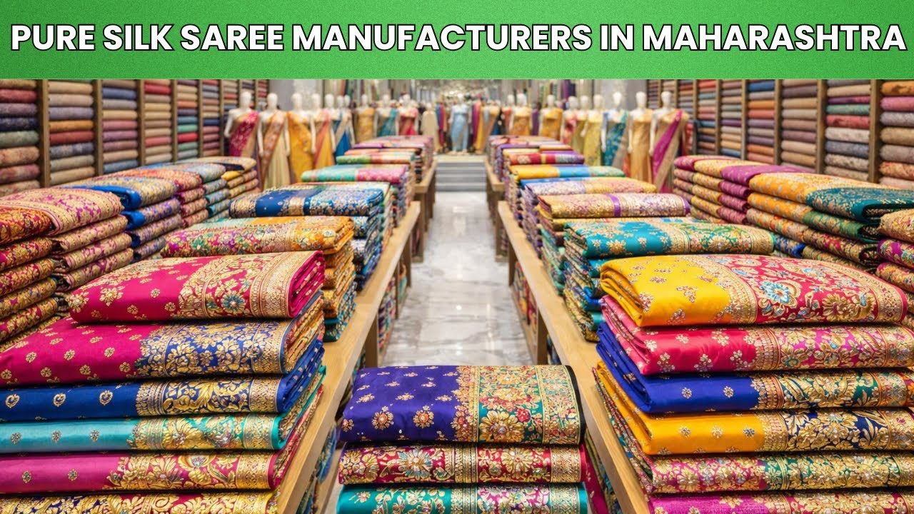 Pure Silk Saree Manufacturers in Maharashtra | Wholesale Saree Market in Maharashtra | Factory Tour
