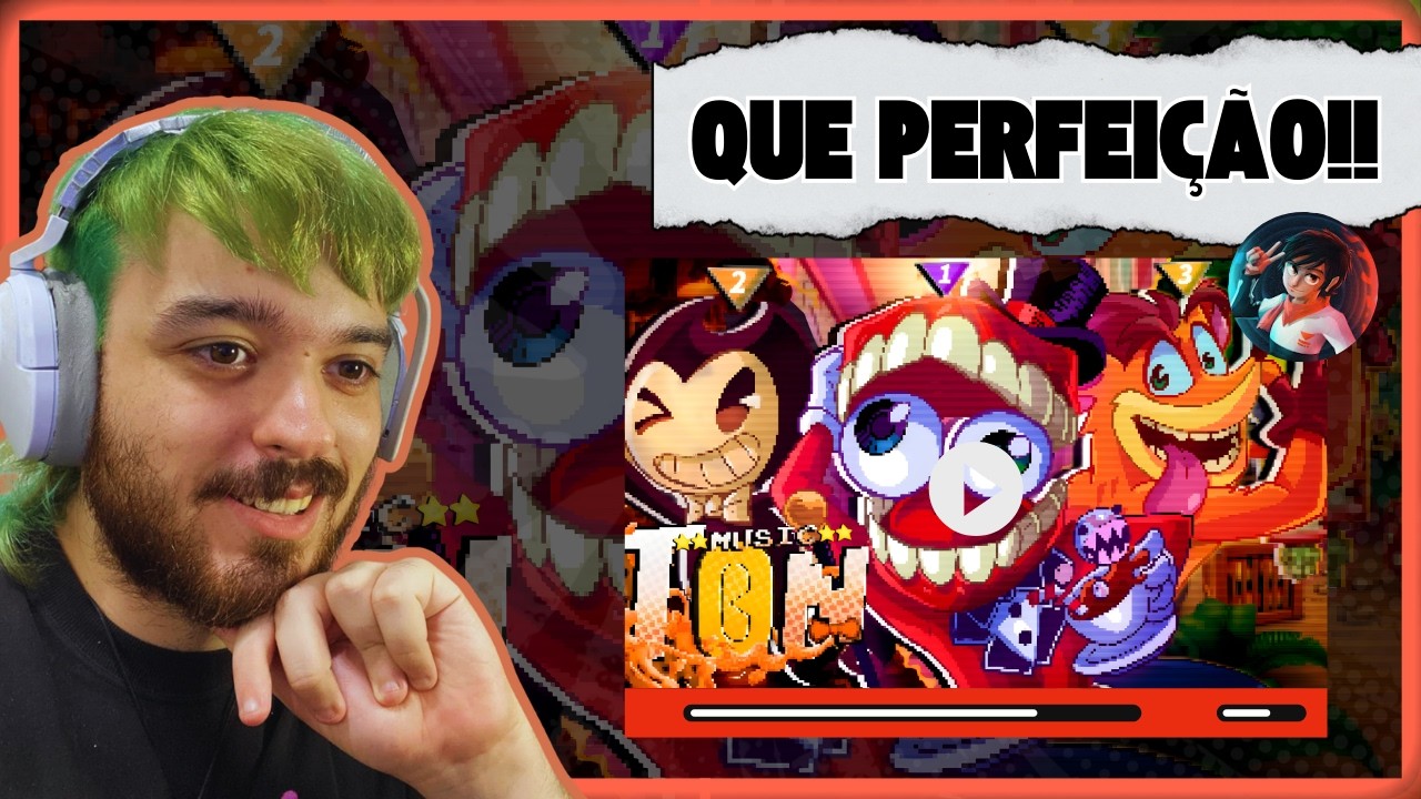 QUAL O MAIS MALUCO DOS JOGOS? Lunáticos 4 | Bendy, Caine e Crash | Papyrus Da Batata - MAXIMUS REACT