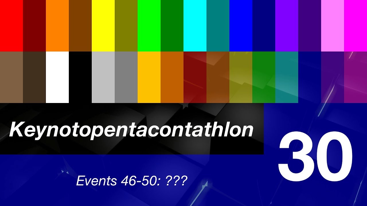 Keynotopentacontathlon Day 30