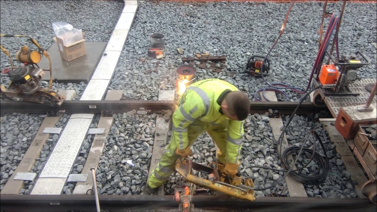 Thermite welding - Thermietlassen van spoorrails