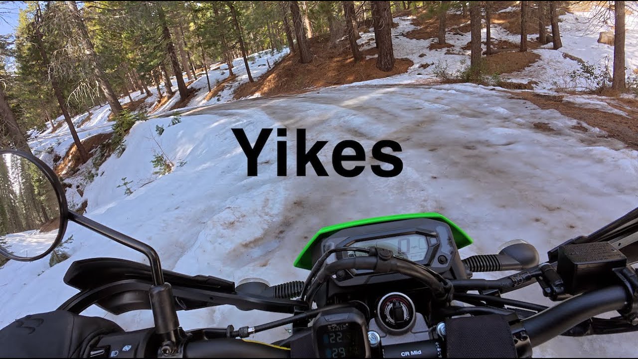 klx230s ride to snow and ice on fr31