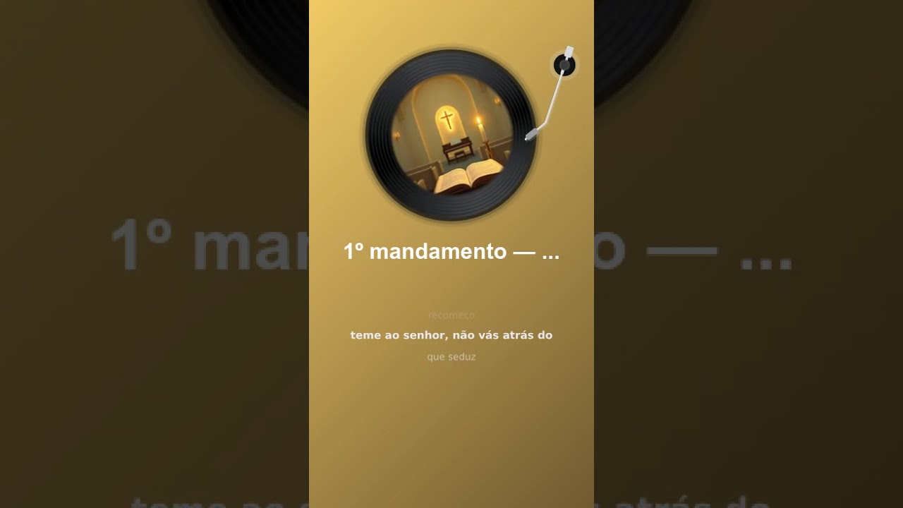 1º mandamento — só deus deve ser adorado
