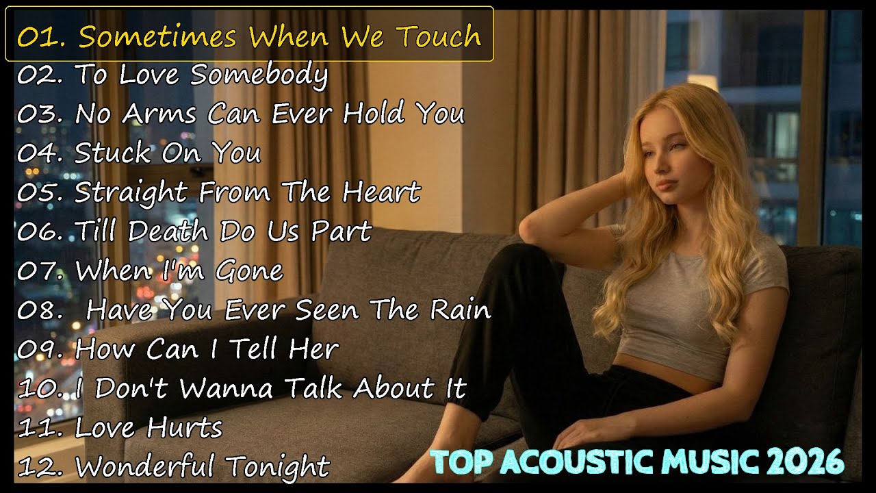 Best Acoustic Love Songs 2026 🌧️❤️ Top Sad Acoustic Covers Playlist | Emotional Hits