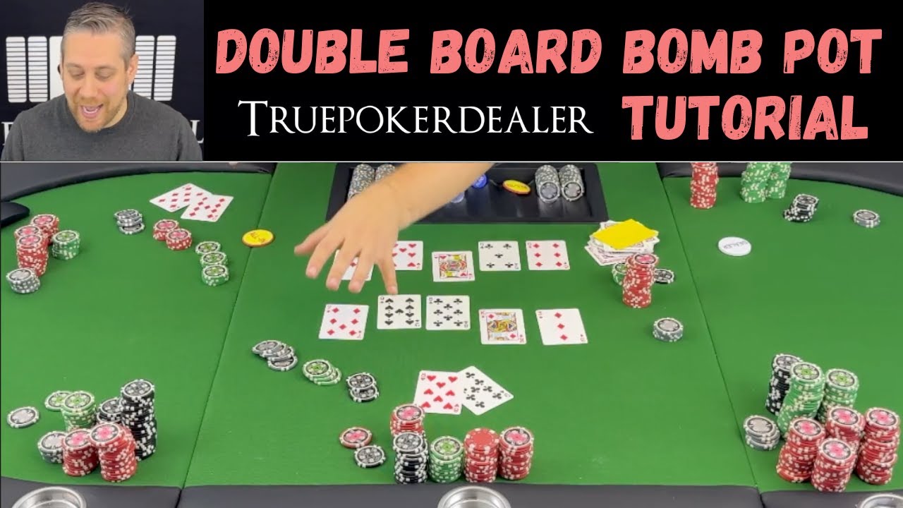 How to Deal a Double Board Bomb Pot in Texas Hold'em | True Poker Dealer Tutorial