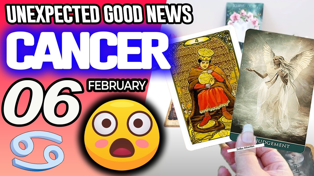 Cancer ♋😃 UNEXPECTED GOOD NEWS 😲 horoscope for today FEBRUARY 6 2026 ♋ #cancer tarot FEBRUARY