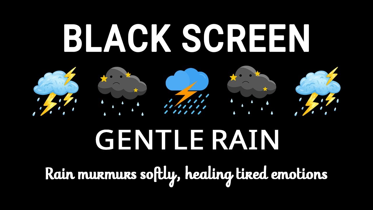 Heavy Thunderstorm Rain Sounds BLACK SCREEN | Deep Sleep and Total Relaxation