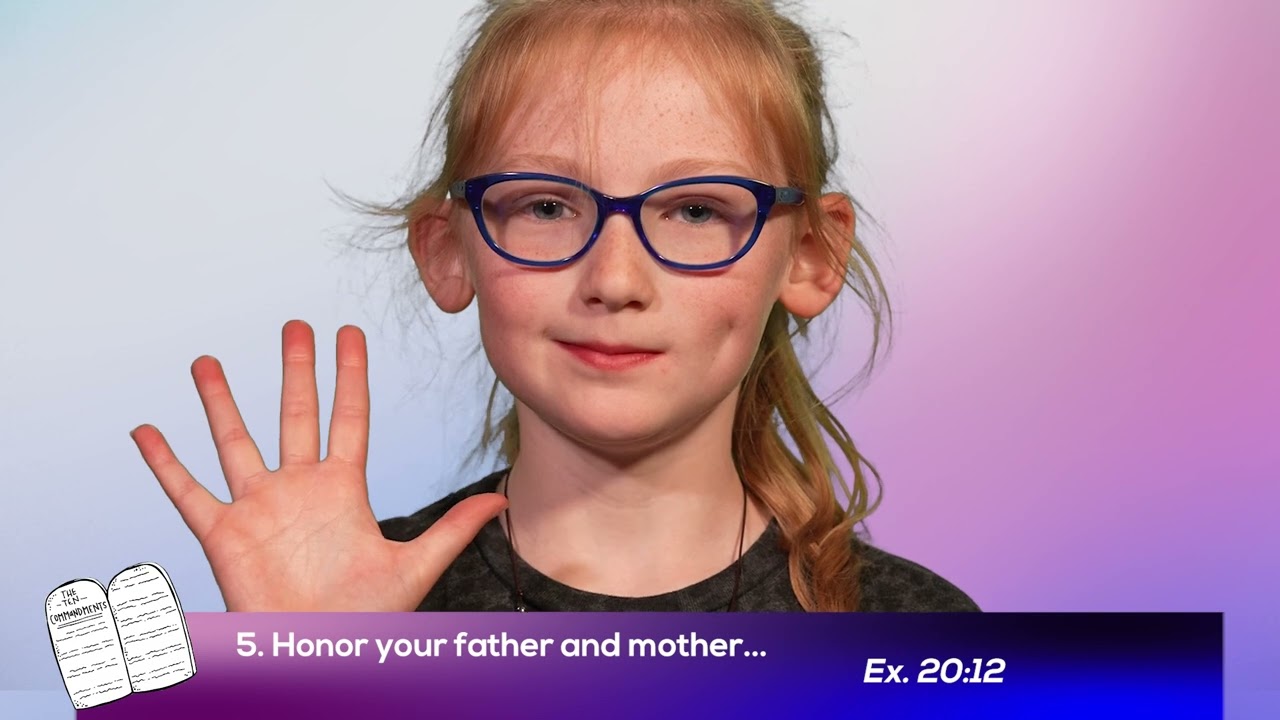 The 10 Commandments - Hands signs to help you remember!