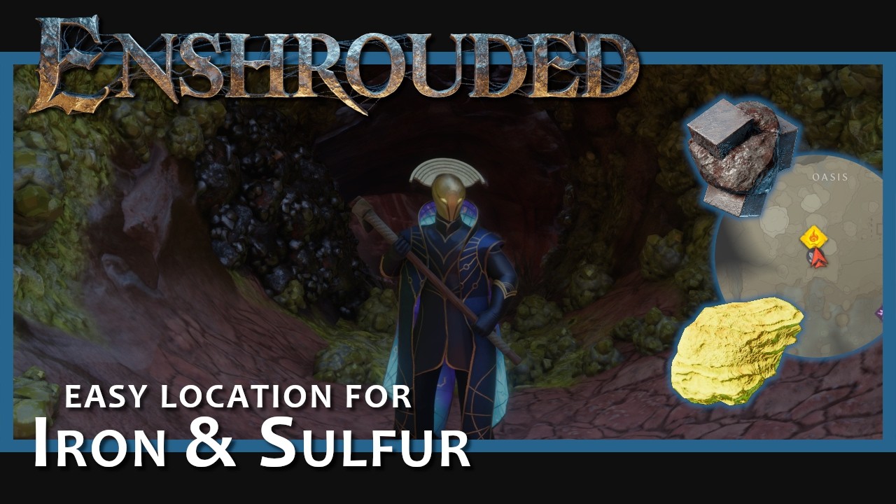 Finding Iron Ore & Sulfur 💠 Enshrouded