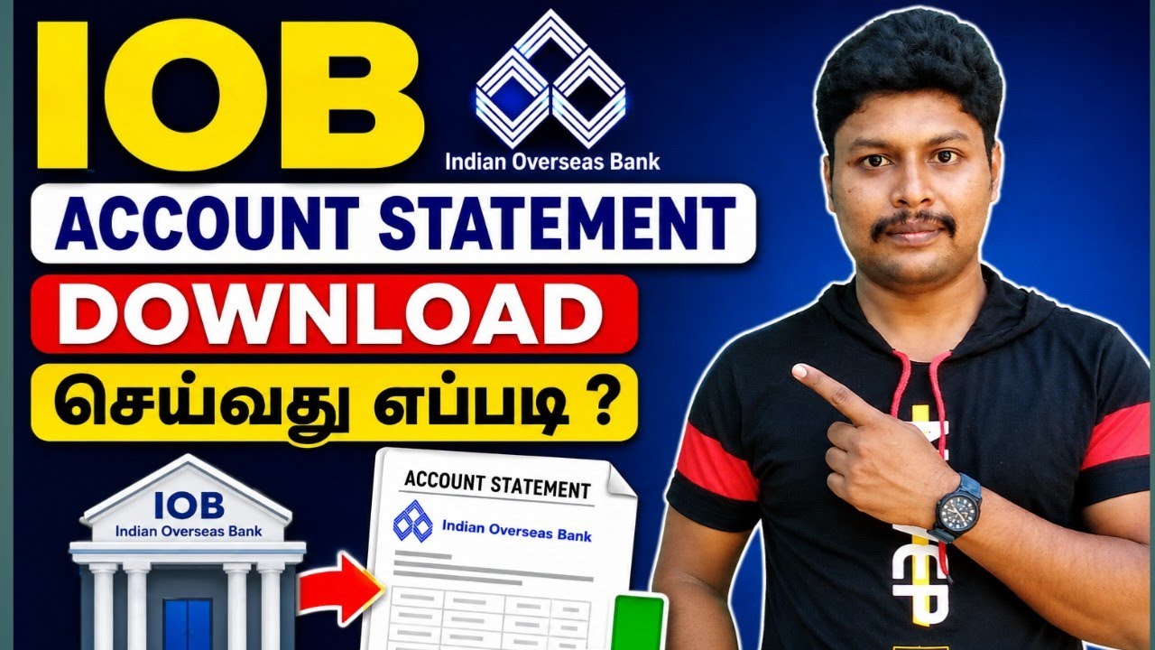 How to download IOB bank statement Pdf file | IOB bank statement download in tamil | Star Online