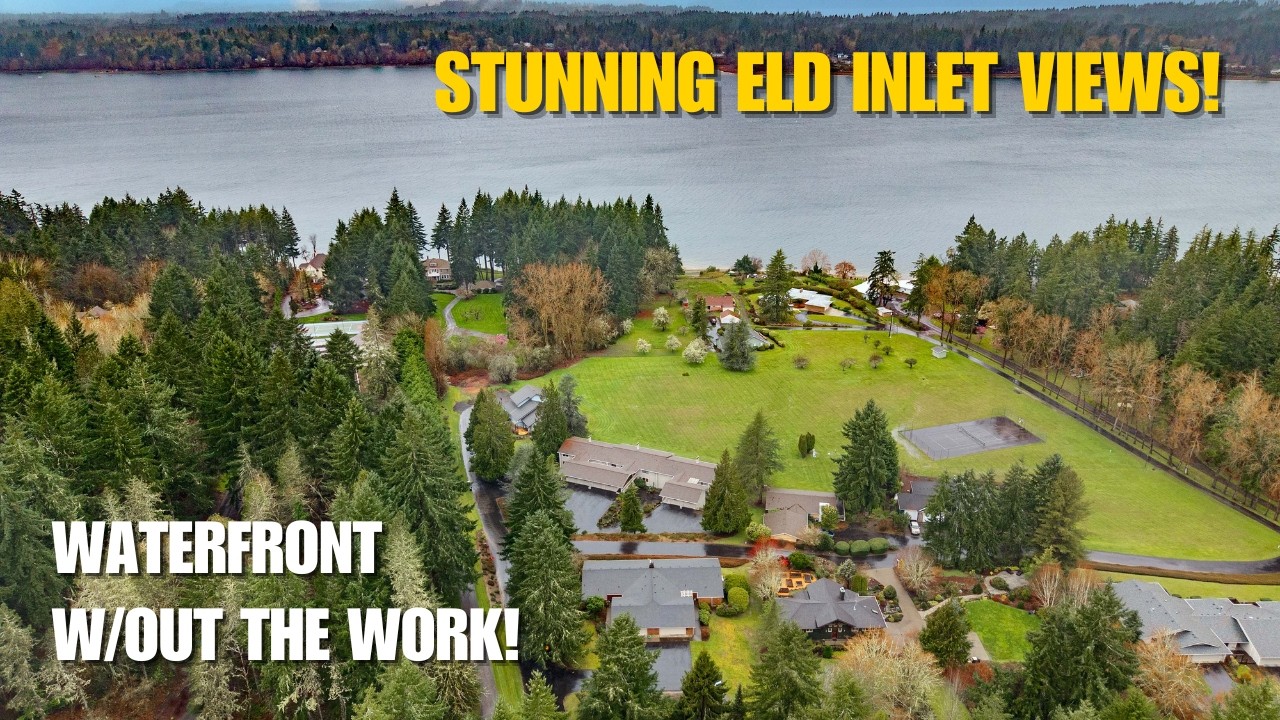 Olympia Low-Maintenance Waterfront Living | Stunning Eld Inlet Views!