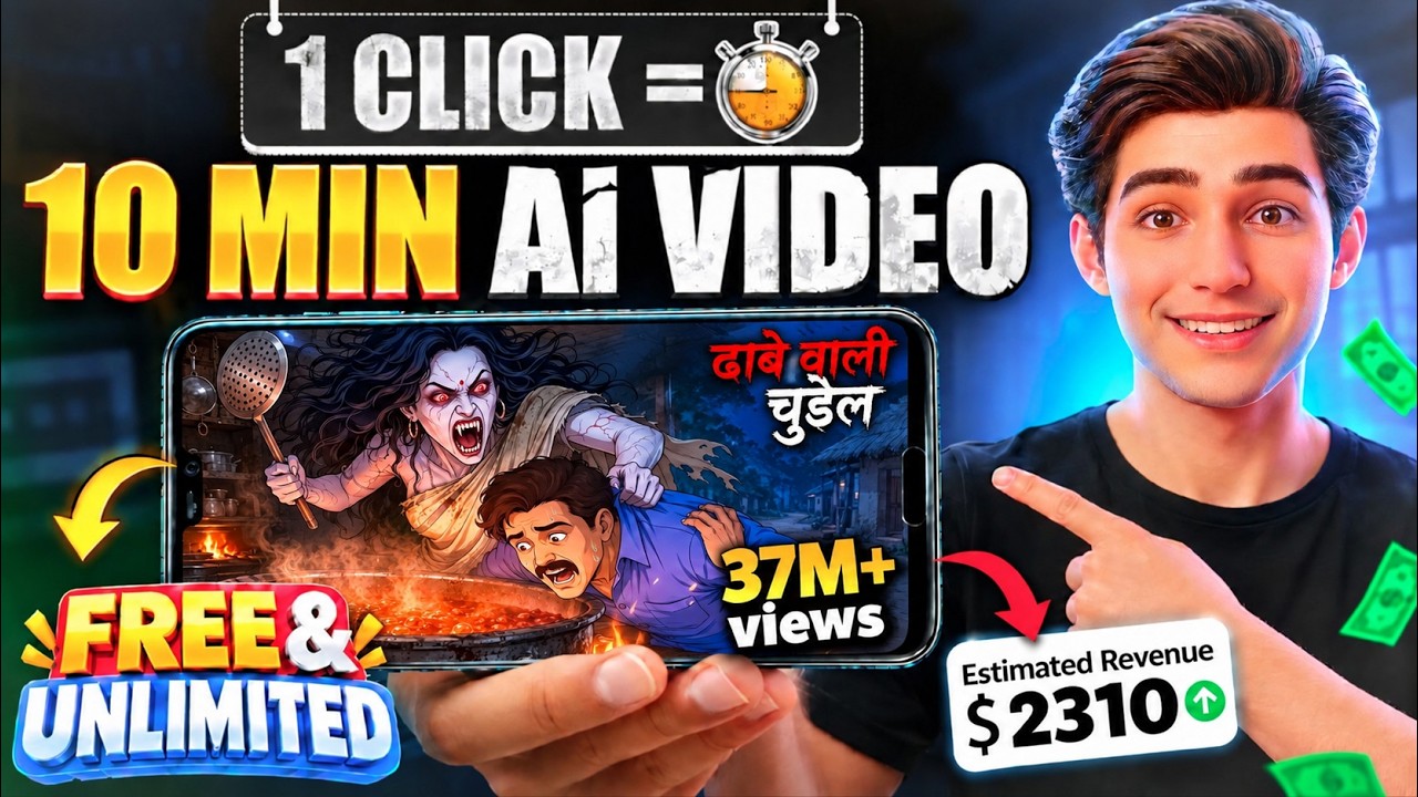 Long AI Video Kaise Banaye (10 Min) Using Just 1 Prompt🔥| ai video kaise banaye | Ai Automation 2026