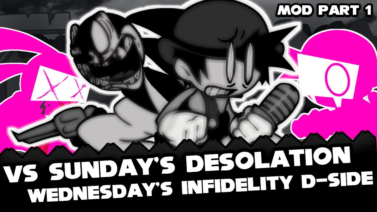 FNF | Vs Sunday's Desolation PART 1 - W.I D-Side [PART 2] | Mods/Hard/Gameplay |