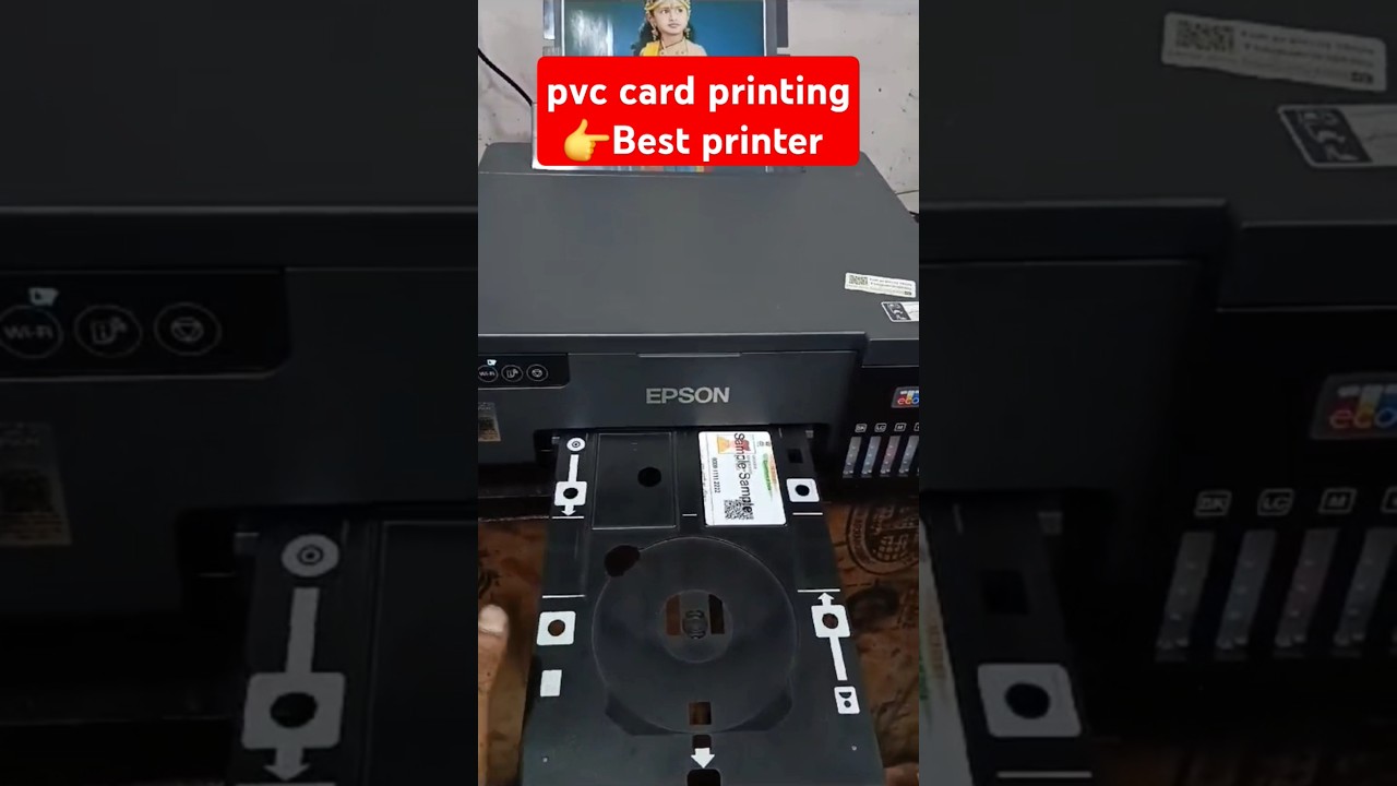 👉Best printer PVC Card printing Photo print ID Smart Card print Epson L8050 L18050